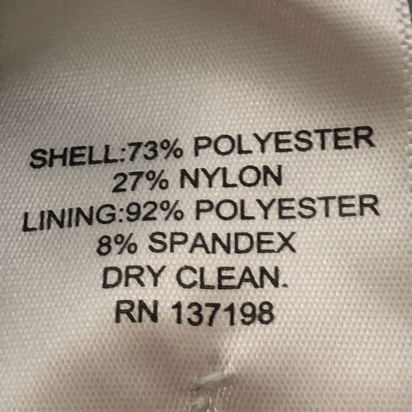 DANIELLE BERNSTEIN Size 6 Delicate Blue Rhinestone Puff Sleeve Satin Mini Dress - Picture 14 of 16